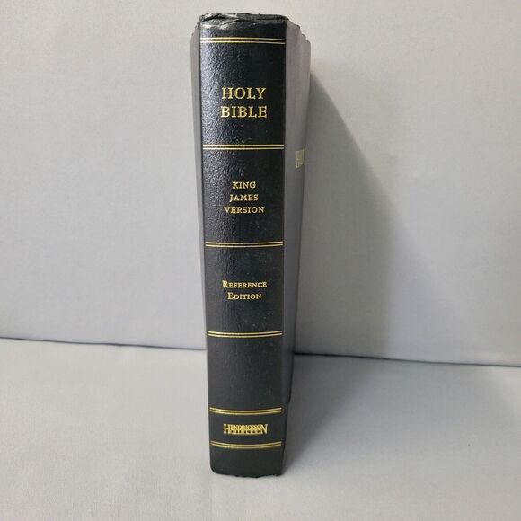 The Holy Bible KJV Reference Edition Book 2017 Black Faux Leather Red Letter - Picture 1 of 16